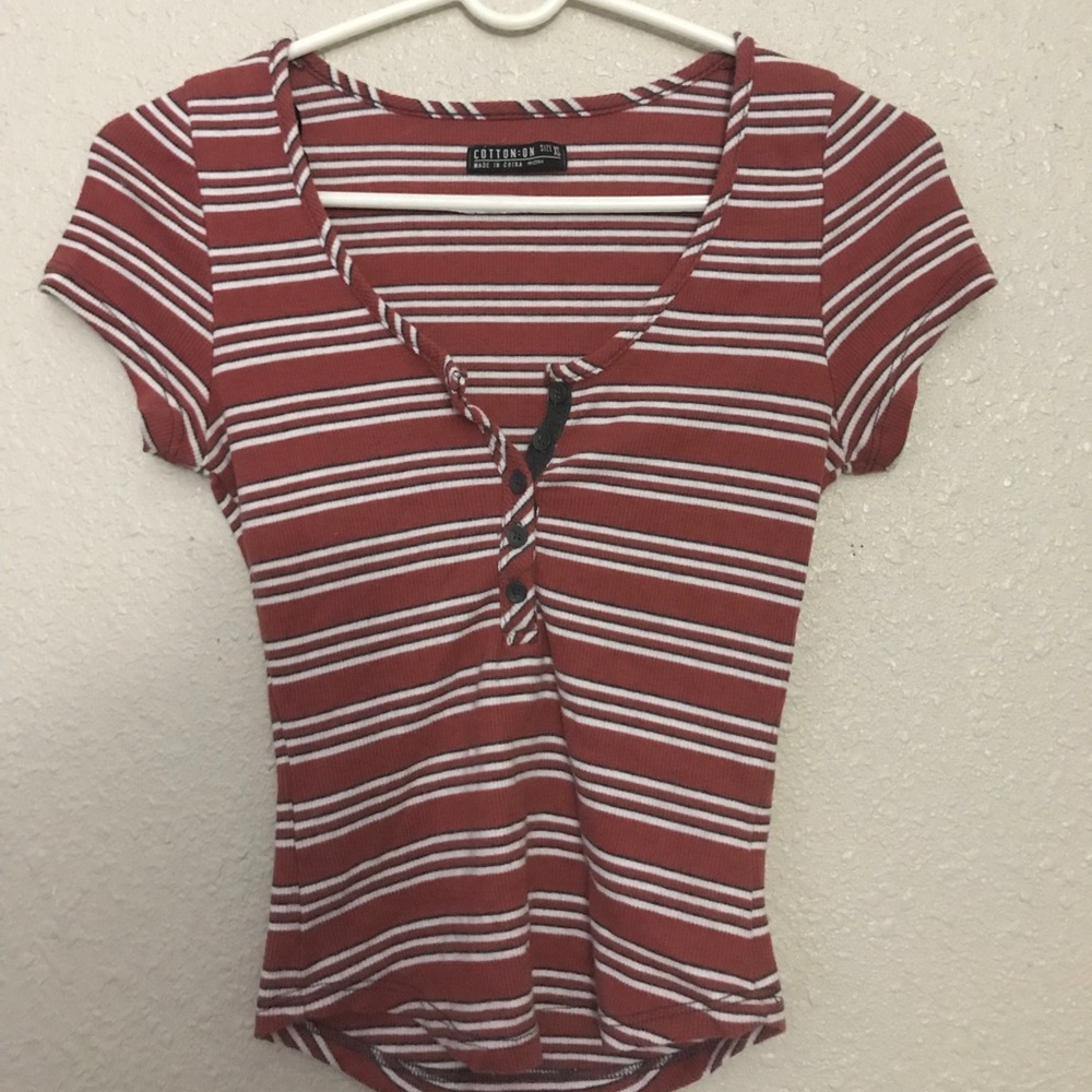 Short Sleeve Ribbed Top